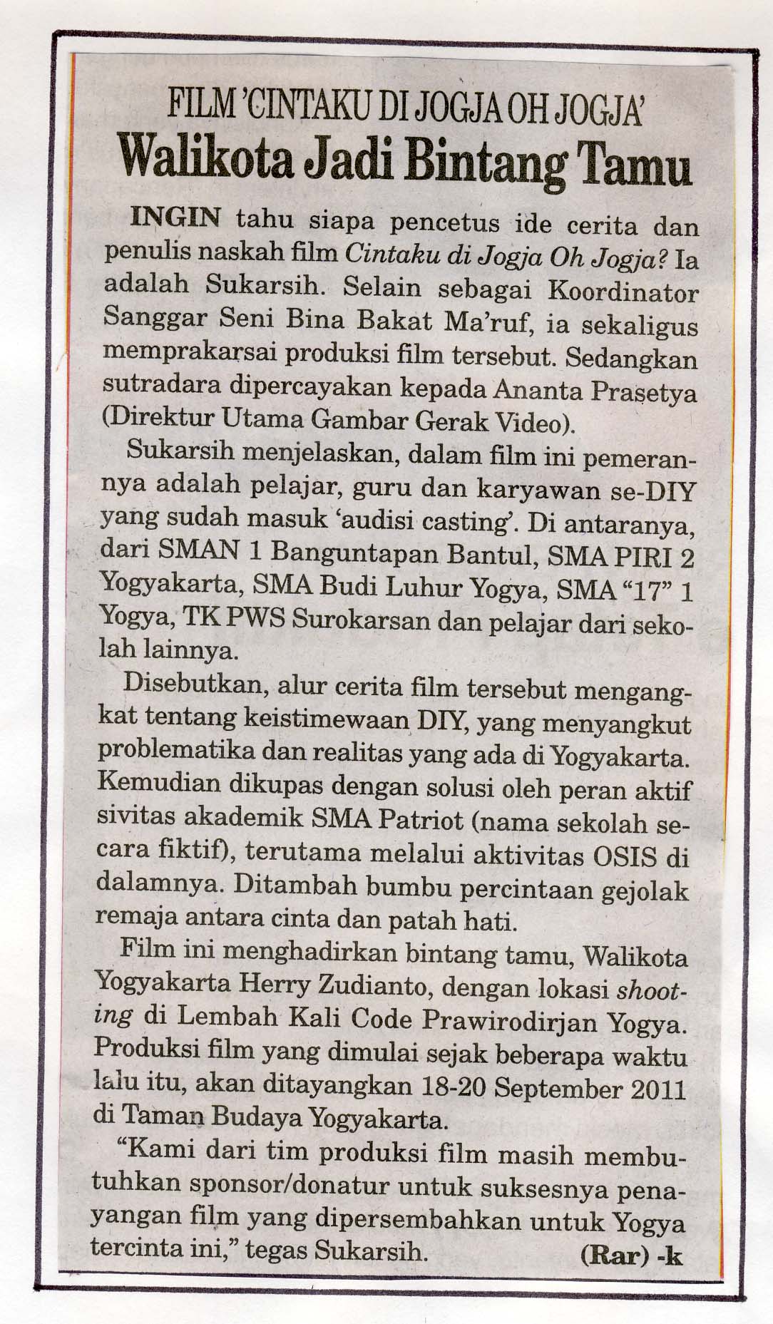 Kliping jogja terbaru